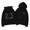 Men's Cat Print Velvet Hoodie - New Style Autumn/Winter Loose Pullover