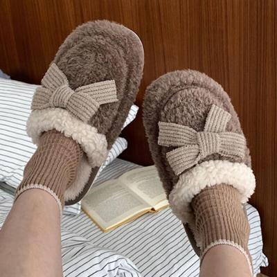 Gabion Cozy Winter Fur Ribbon Indoor Slippers