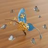 Beautiful Hanfu Butterfly Hair Fork Beads Exquisite Fairy Side Clips  Hairstyle Tools