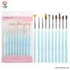 10-Piece Laser Blue Nail Brush Set