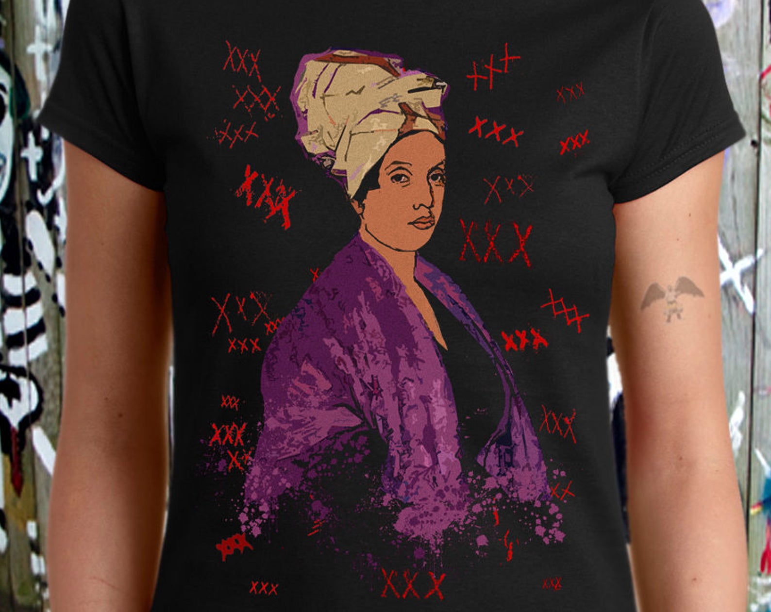 Marie Laveau Voodoo Queen T shirt: Jared Swart Artwork XL