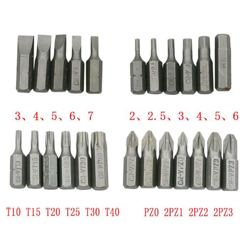33PCS Solid Screwdriver Batch Head Set Screwdriver Bits