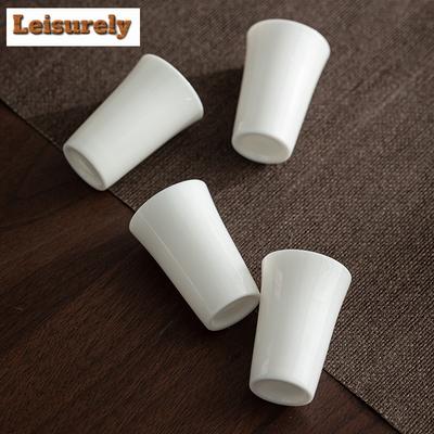 Set da 2 pezzi Tazza per profumazione in porcellana bianca di Dehua Tazza da degustazione Master Giada Grasso di Pecora Tazza Singola da Meditazione Articoli per il tè 30ml