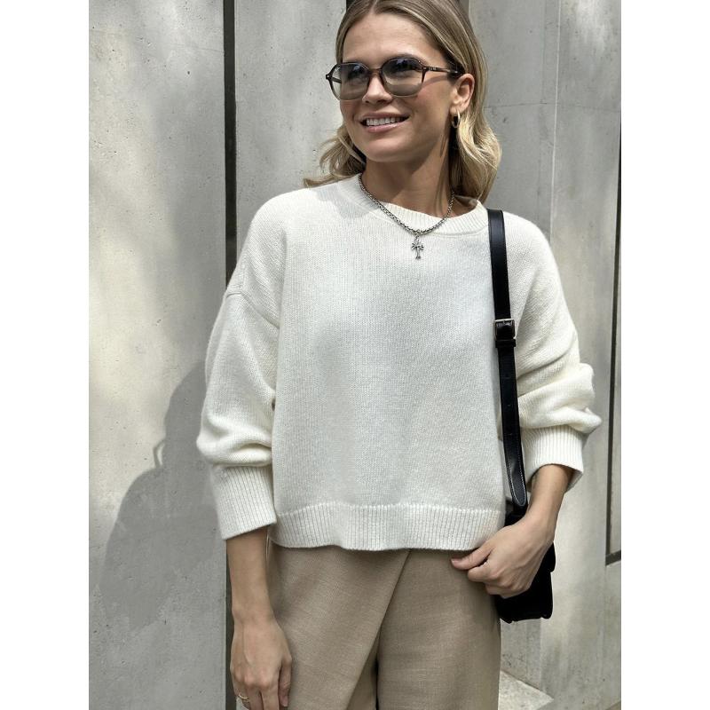 Fall Winter Oversized Sweaters for Women Casual Crewneck Pullover Long Sleeve Fuzzy Chunky Knit Tops Blouse Women's Warm Pullover Sweater Tops Outfits