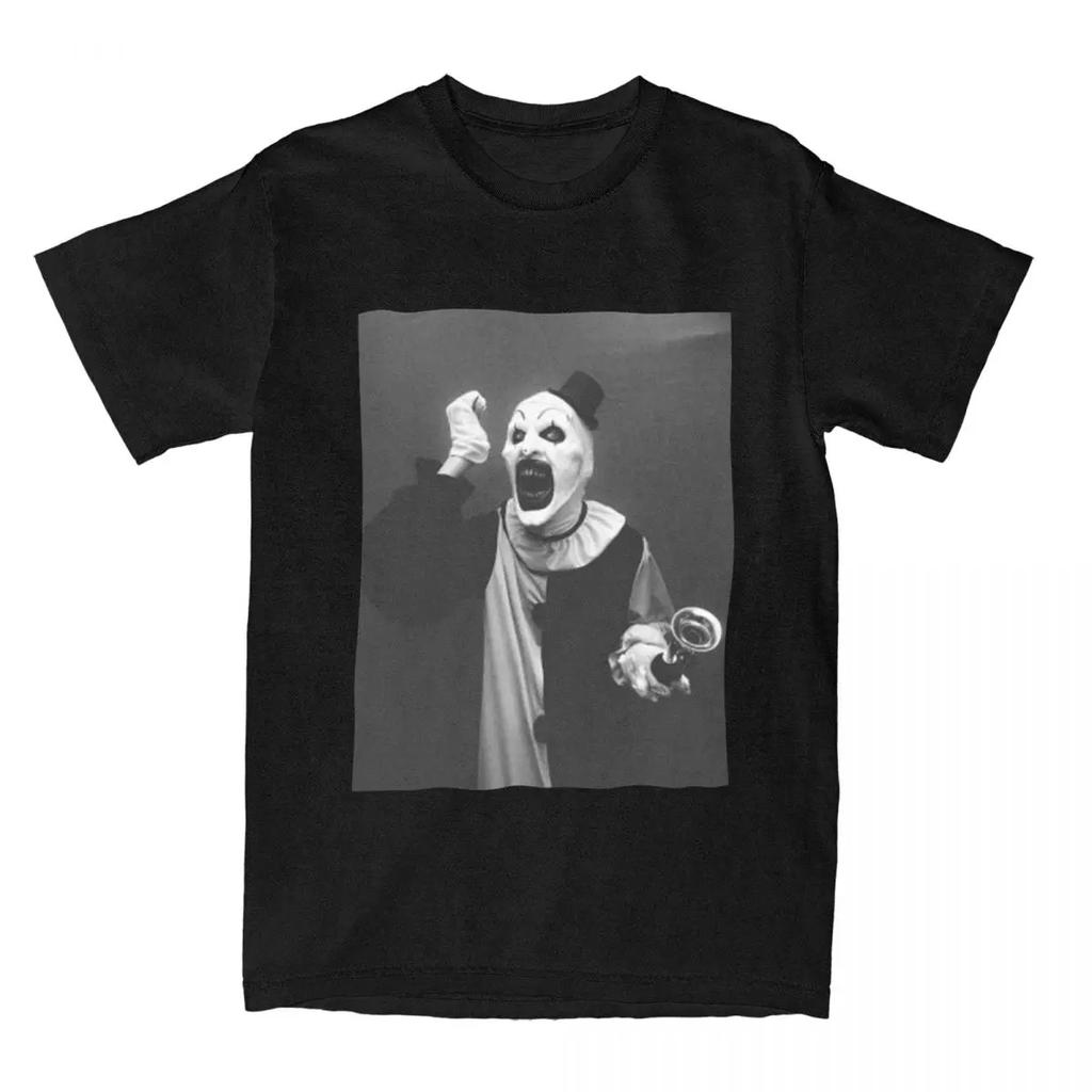 Terrifier Art Der Clown Horror T-Shirts Baumwolle Lustiges T-Shirt Rundhals T-Shirt Kurzarm Kleidung Ankunft