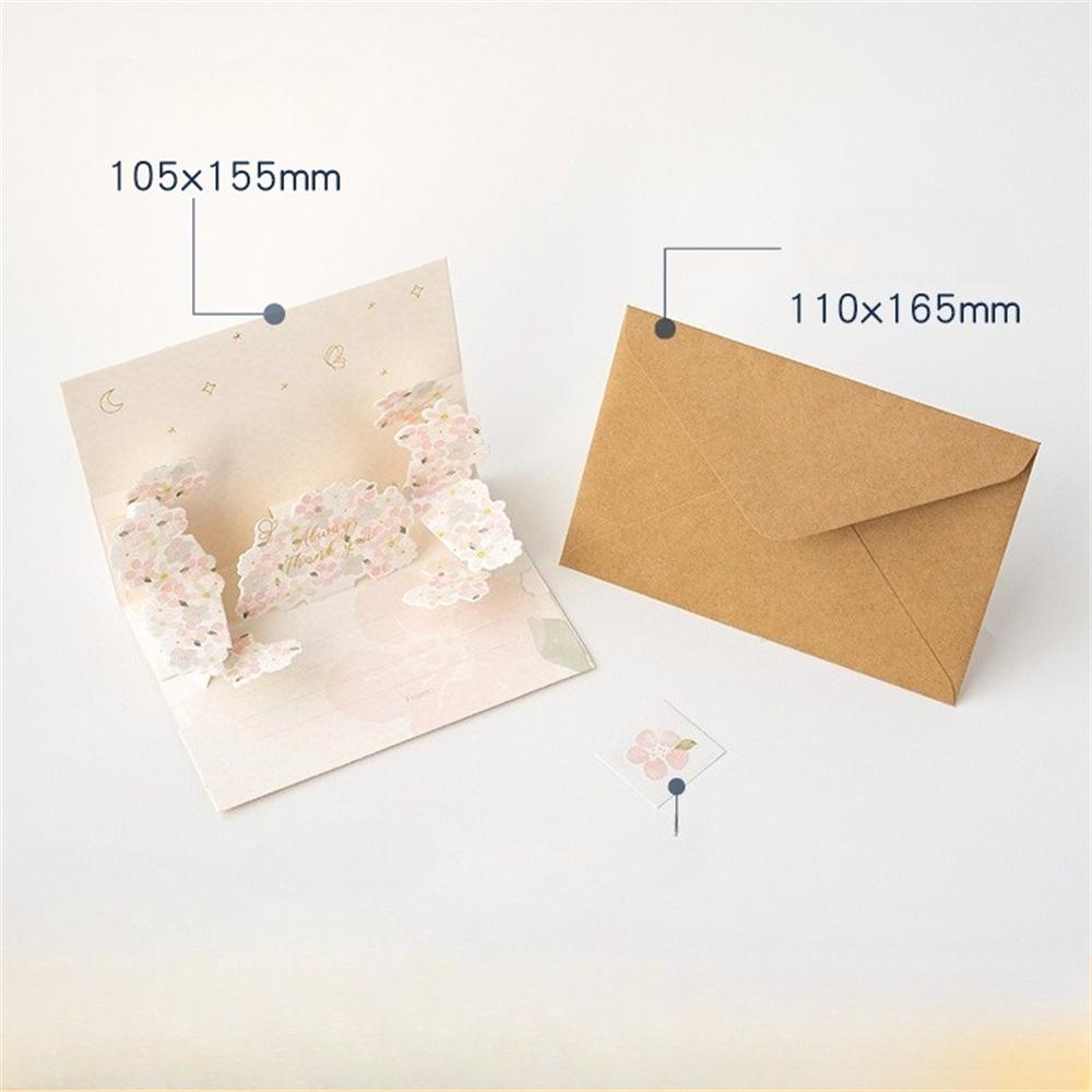 2026 Festival 3D Greeting Card Christmas Fresh Greetings Handwritten Cards Valentine s Mother s Teacher s Day Gift Giving Card