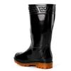 Aote rain tube rain shoes men's black work waterproof shoes middle help labor insurance three-proof rain boots