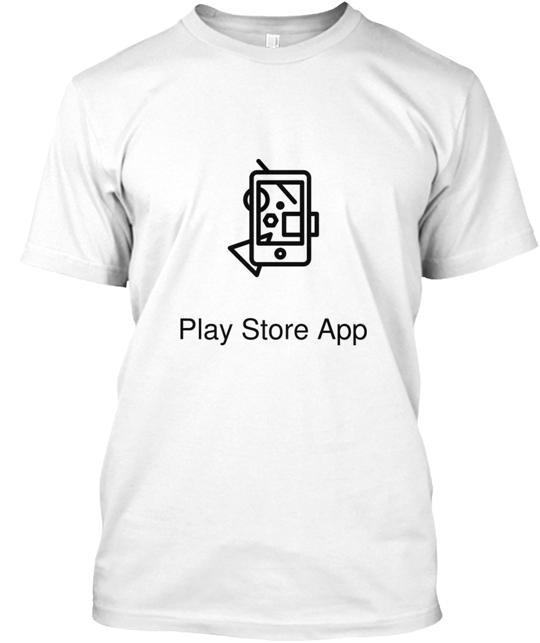 Google Play Store Download Free T-Shirt Made in the USA Size S to 5XL M