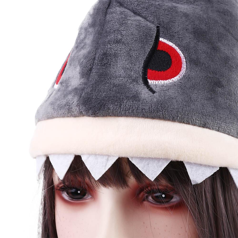Game Event Plush Hats Plush Toy Performance Hat Cosplay Shark Hat Plush Shark Cap Animal Hat