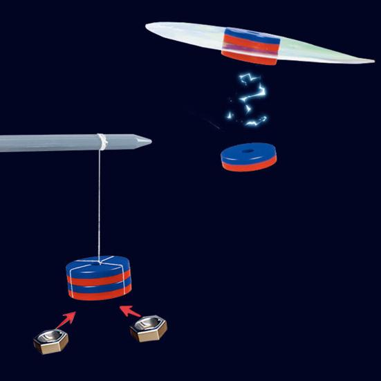 1 Set Kids Magnetic Science Kit Anti-Gravity Magnetic Levitation Kit 12-in-1 Magnetic Science Toy Children Ages