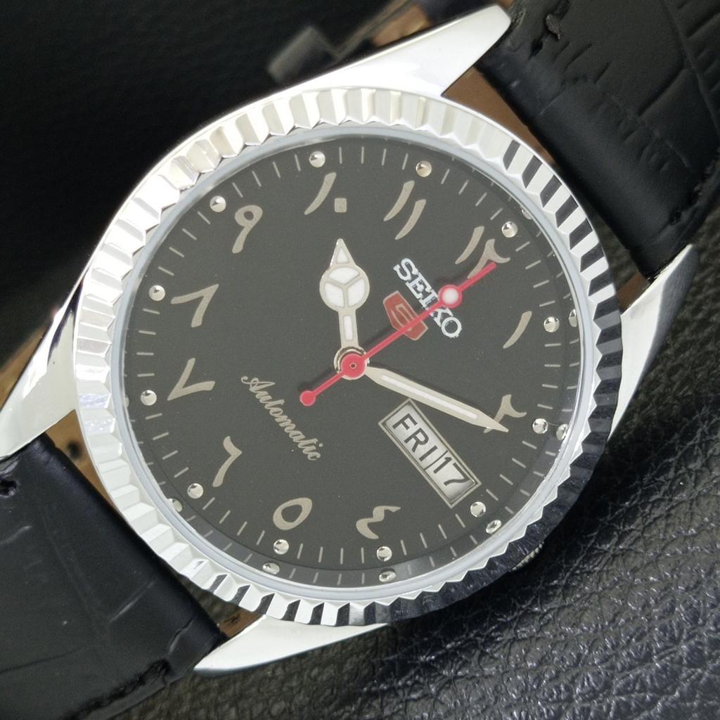 

VINTAGE REFURBISHED SEIKO 5 AUTOMATIC 6309A JAPAN MENS ARABIC WATCH a441448-4 Sk-a441448-1