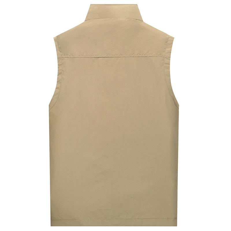Men's Thin Leisure Multi-pocket Quick-drying Vest Men's Mesh Vest Fishing Photography Waistcoat