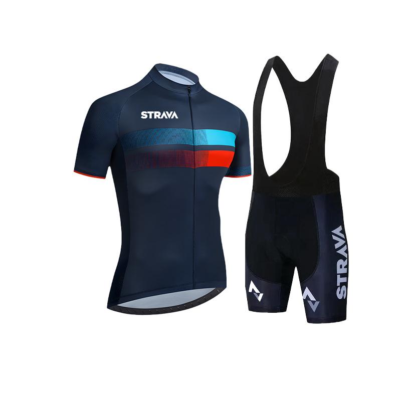 Short-sleeved Men's Tight-fitting Quick-drying Breathable Mountain Road Bike Cycling Suit 2026 Summer Breathable Cycling Suit Set