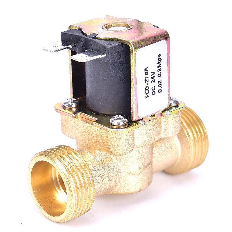 Elettrovalvola Normalmente Chiusa 220V 3/4' - Corpo In Lega Di Zinco Per Acqua, Aria, Gas E Olio - Bobina AC
