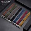 18mm 20mm 22mm 24mm Matte Leather Watchband Men Women Strap Luxury Brand Red Blue Green Watch Band Accessories