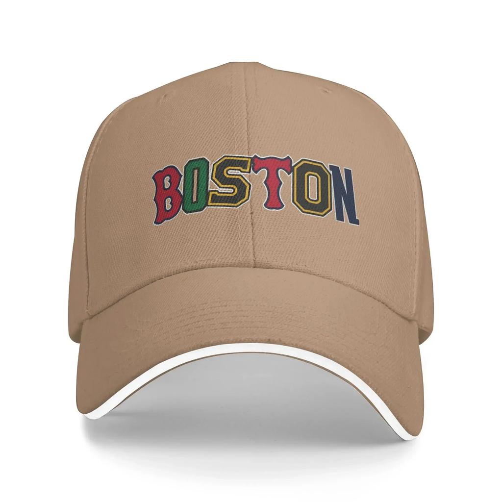 Kreslená Barevná Boston Slunce Baseballová Čepice Letní Design Potisk Trucker Čepice Pro Muže Dospělé Kpop Rock Snapback Čepice