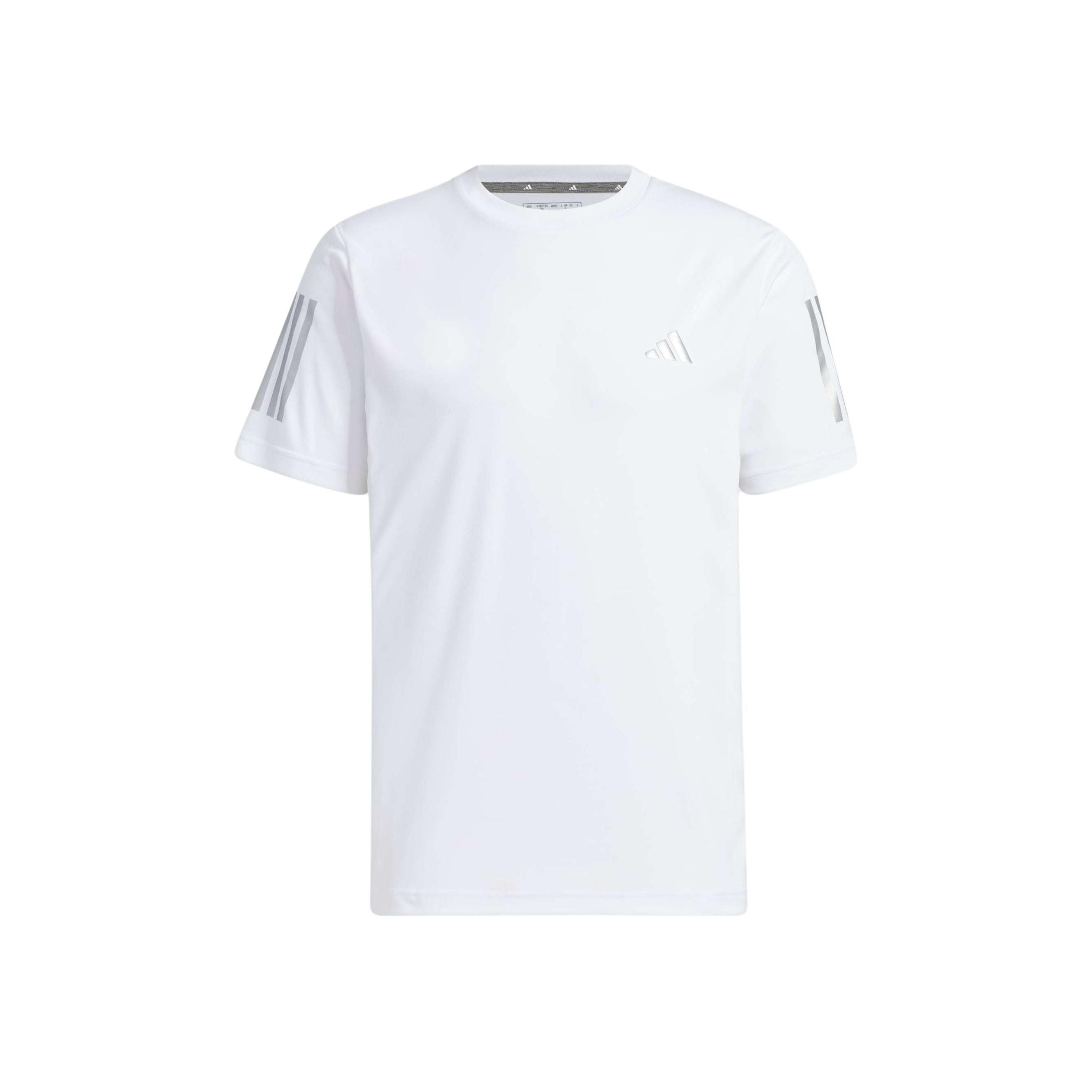 

Adidas Aeroready Core T-Shirt With Striped Cuffs Casual Breathable Crew Neck Short Sleeve Men Tops White HS9040 3XL