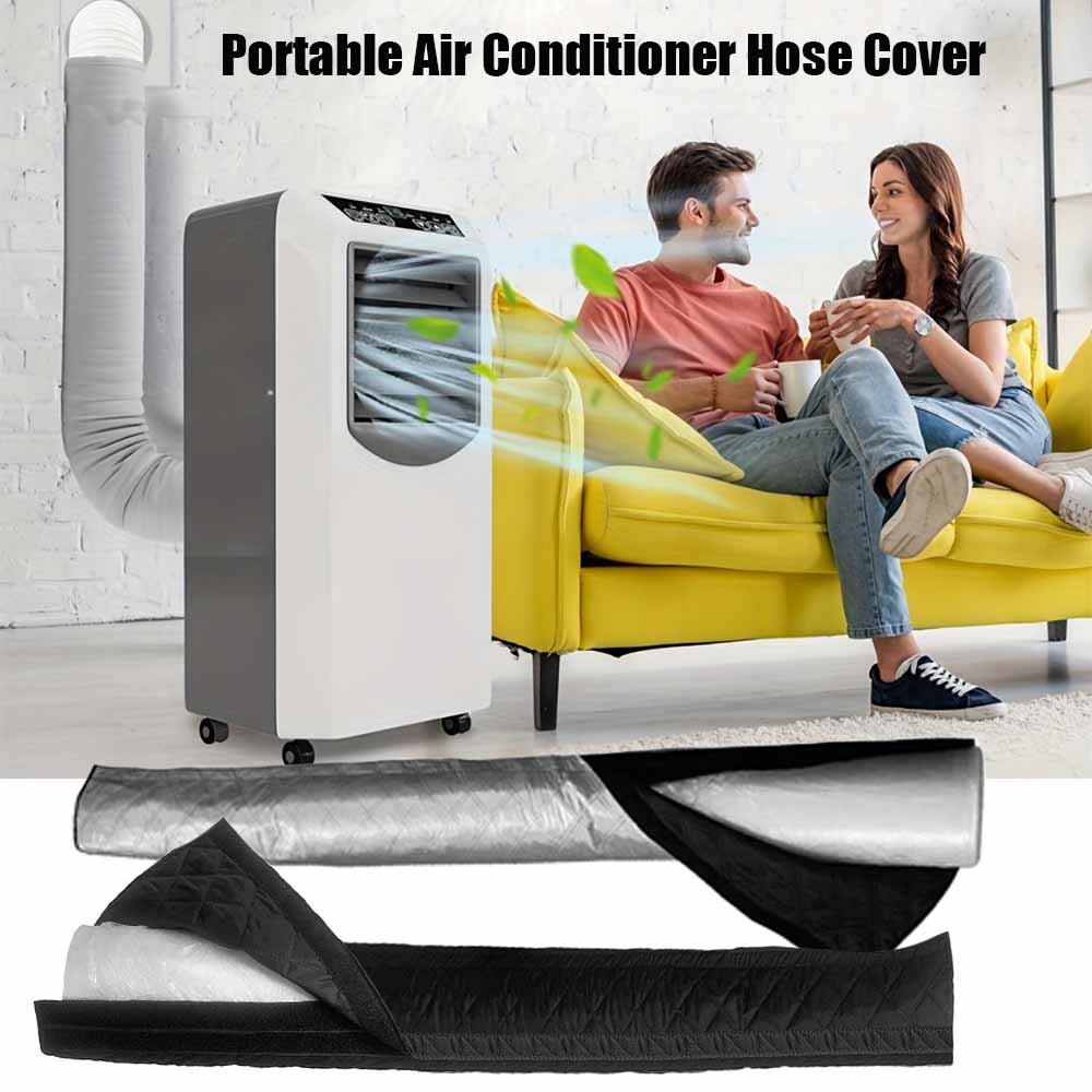 Portable Air Conditioner Hose Cover,Upgraded AC Hose Cover Wrap Fit for 5.1"& 5.9" AC Hose Reduces Heat Or Cool Air Leakage