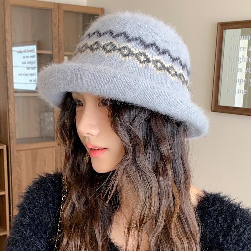 

1pc Leisure Warm Stylish Bucket Hat,Winter Outdoor Windproof Three-dimensional Multifunctional Fishman Hat for Daily Wear Casual One Size світло-сірий колір