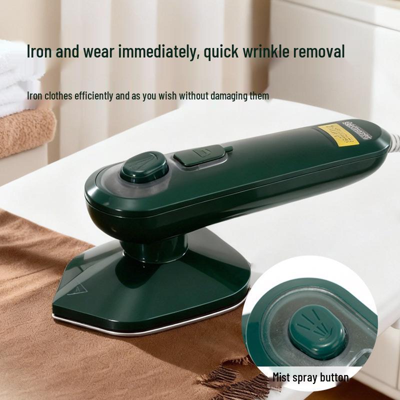 Compact Handheld Garment Steamer and Iron for Home and Dorm Use