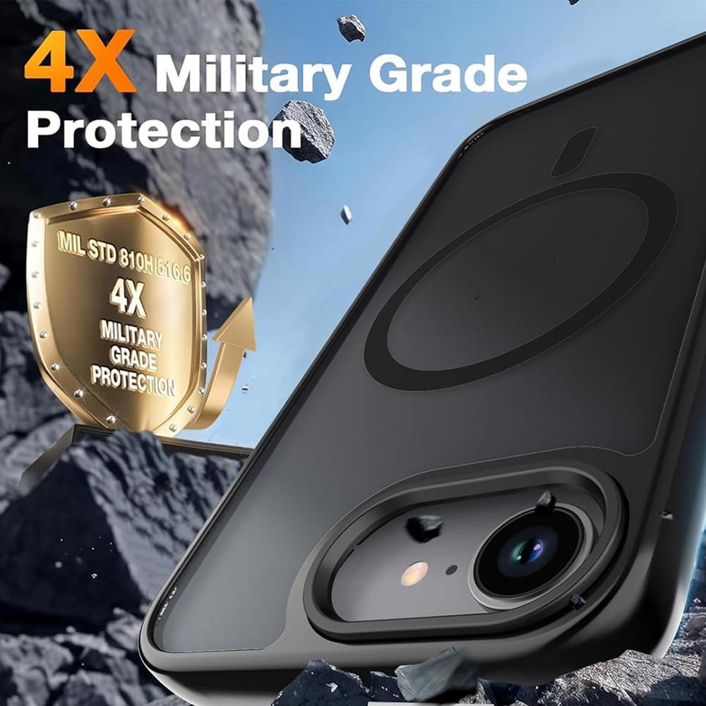 Magsafe Mag Safe iPhone 17 Air 17 E 16E 16 Pro Max 15 Plus 14 13 12 Mini 11 8 Se 2022 2020 için Mat Manyetik Telefon Kılıfı Ekran Koruyucu Telefon Kılıfı