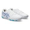 Asics Ds Light Jr Artificial Turf Round Toe Lace-Up Low-Top Soccer Shoes Kids Soccer Shoes White Blue 1104A047-102