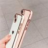 Love Heart Plating Frame Case For iPhone 13 12Mini 11 Pro Max SE2 SE3 Cute Soft Silicone Protective On 7 8 Plus XS XR Back Cover