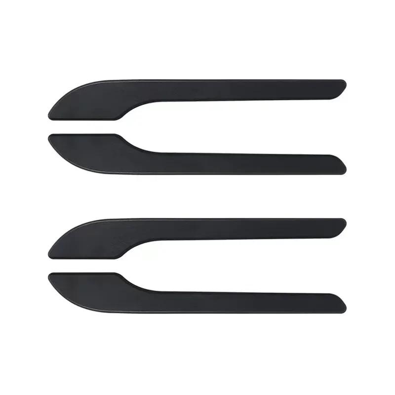 4pcs Car Door Handle Sticker For Tesla Model 3 Y - 2024 Carbon Fiber ABS Door Wrap Cover Paste Model 3 Model Y Accessories