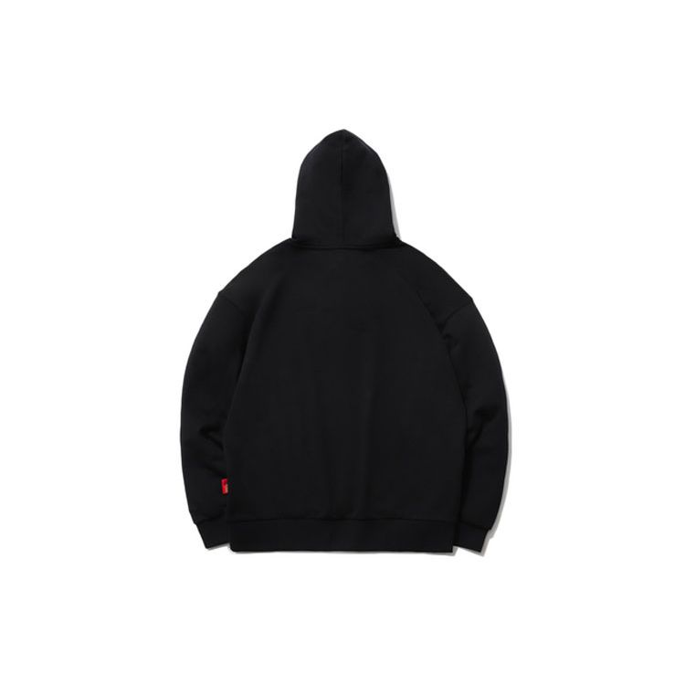 Li Ning CF Flow Series Embroidered Pullover Hoodie Men Hoodies Black AWDR520-1