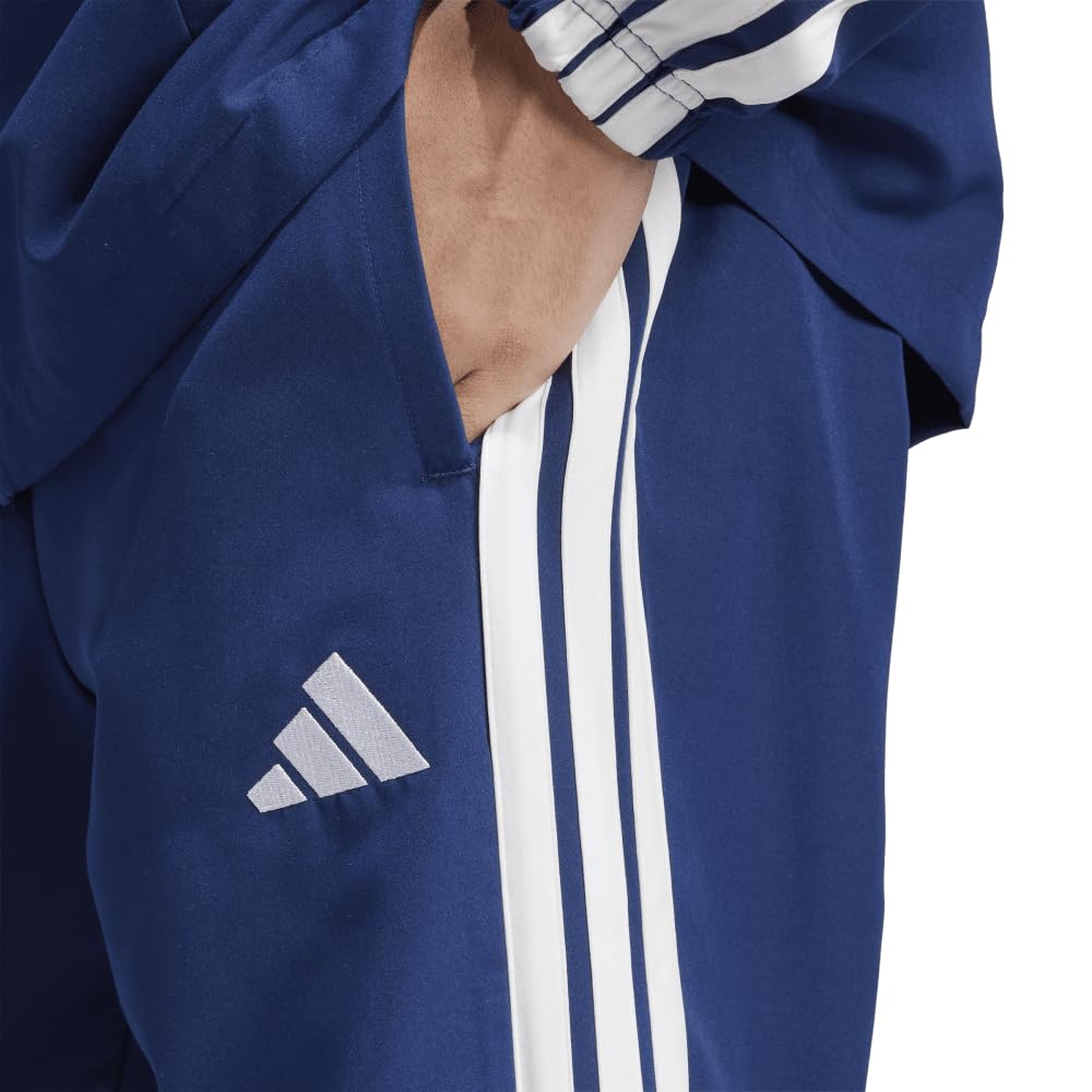 Adidas Woven Dark Blue Size Small Men's 3-Stripes Tracksuit, (JC5391),