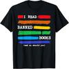 I Read Banned Books Colorful National Librarian Week Gift Read Books T-Shirt Unisex T-Shirt