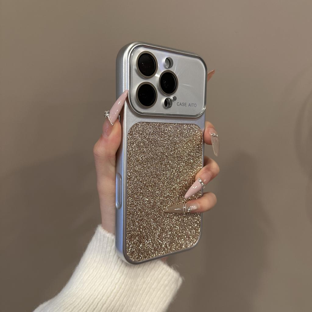 Bling Glitzer Laser Kamera Schutzhülle für iPhone 17 16 15 14 Pro Max 13 Stoßfest Funkelnd INS Niedlich Girly Damen Hülle