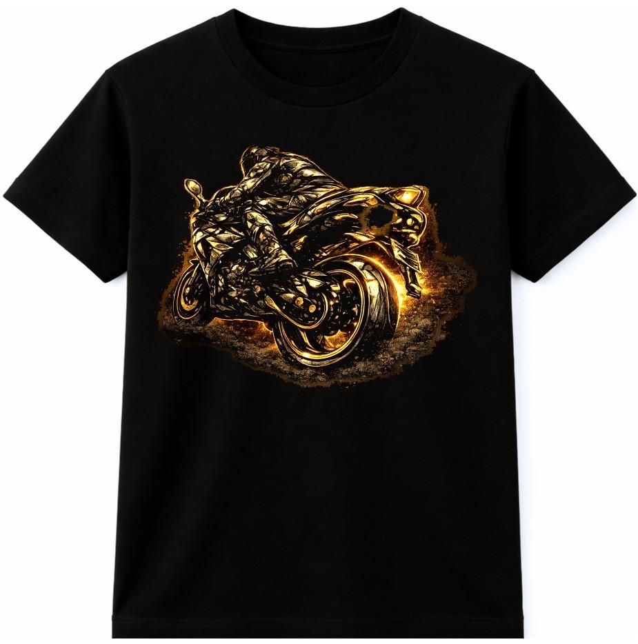 Superbike Racing T Shirt Performance Motorcycle Rider Graphic Tee S разноцветный