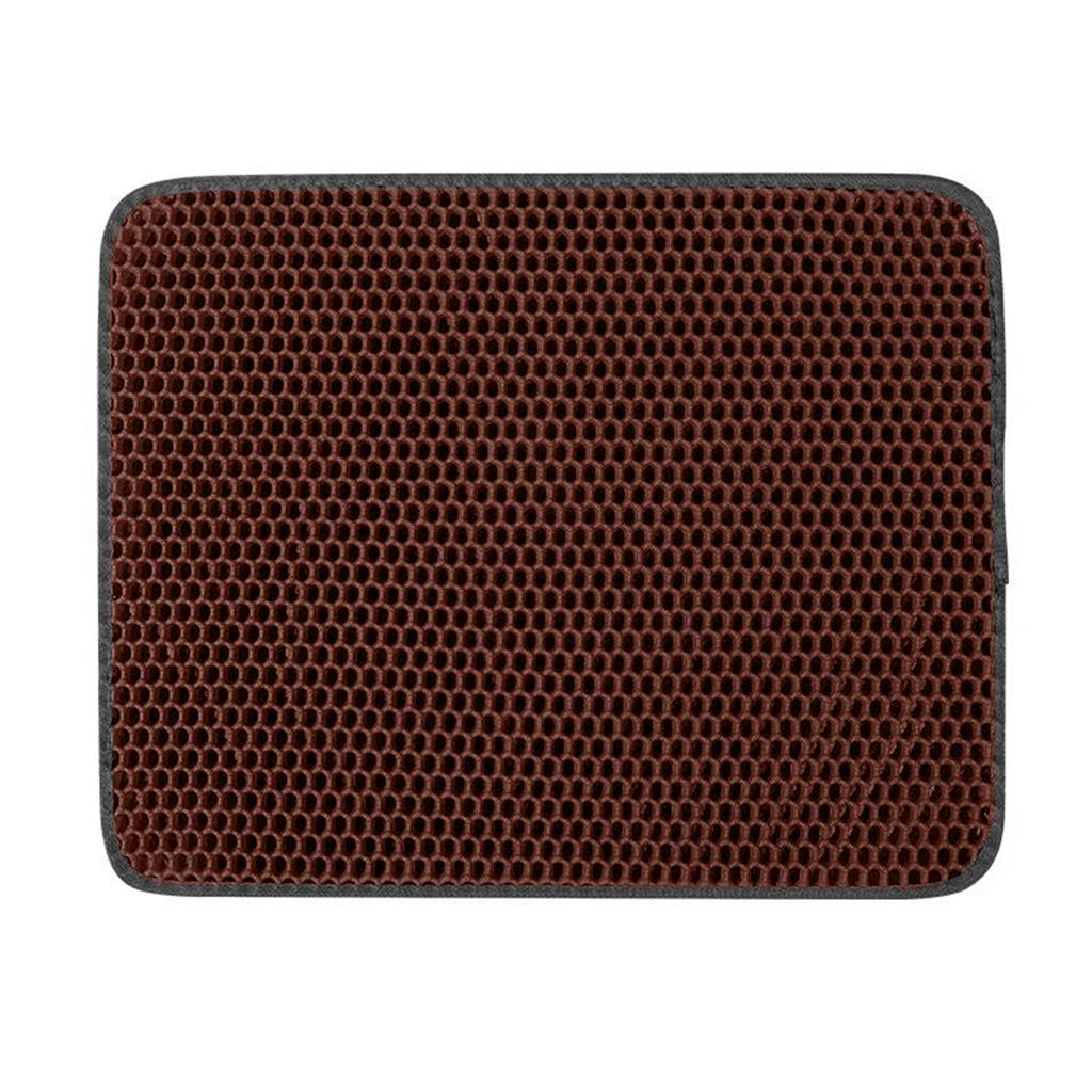 Wasserdichte Katzenstreumatte für Haustiere, EVA-Katzenstreu-Auffangmatte für Katzentoiletten im Innenbereich, rutschfeste Unterseite, weniger Abfall