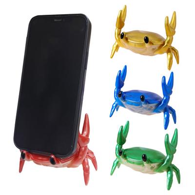 Yousheng Phone Stand Compact Size Crab Design Mobile Phone Holder Pen Storage Desk Organizer Desktop Supplies Holder Office Decoration