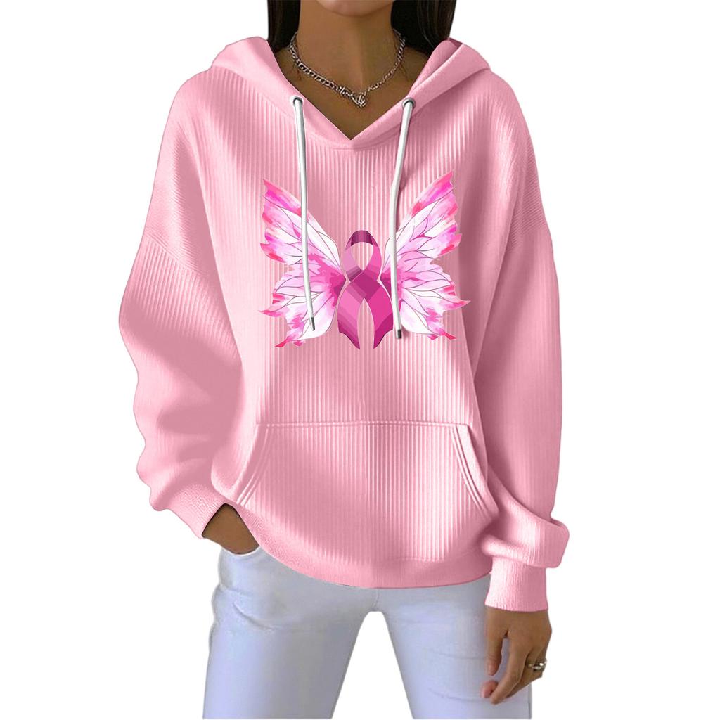 Women's Fashion CasualAngel Printed Pullover Sports Long Sleeve Sweatshirt