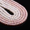 1String, Natural Freshwater Pearls, 7-8 Mm White Pink Coin Pearl Beads for Jewelry Making DIY Necklace Supplies, Birthday Party Gifts for Women, 36cm