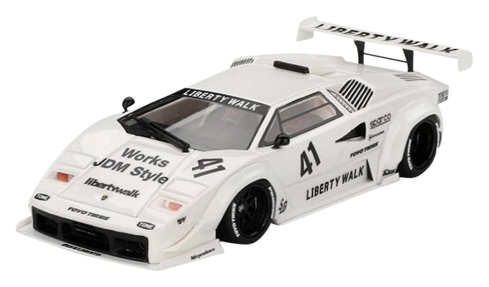 

TSM MODEL Масштаб Lamborghini Countach Токийский автосалон 2024 Белый Готовое изделие TSMV0024 1/43 LB-WORKS
