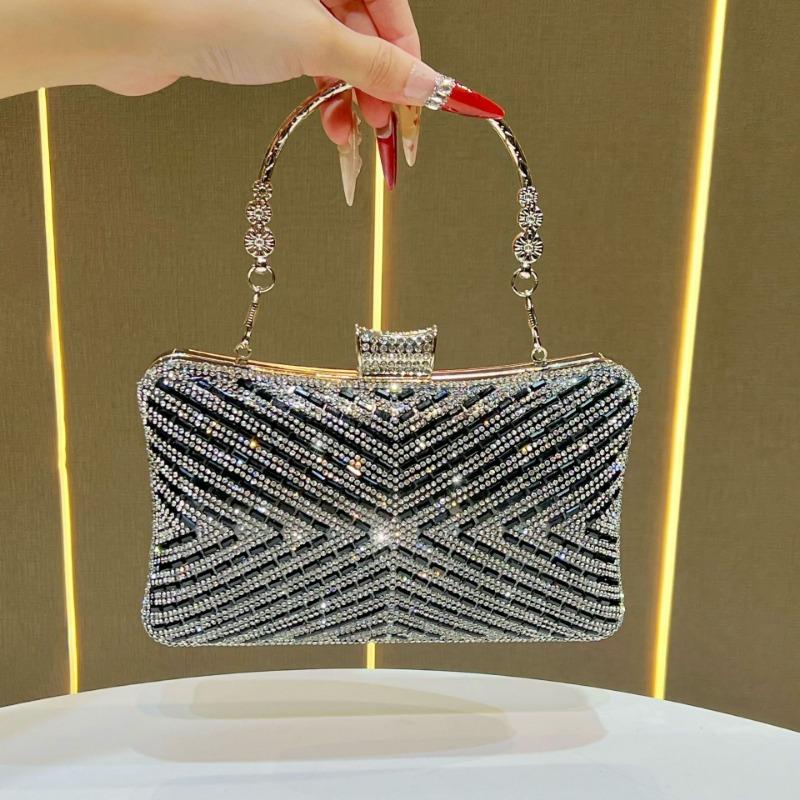 Сумка-клатч, Вечерняя сумка светской львицы, Дорогая дамская сумочка, Сумка через плечо чёрный