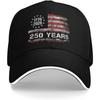 250th Anniversary Patriotic Baseball Cap Retro Adjustable Unisex Hat for All-Season Commemorative National Pride Accessory