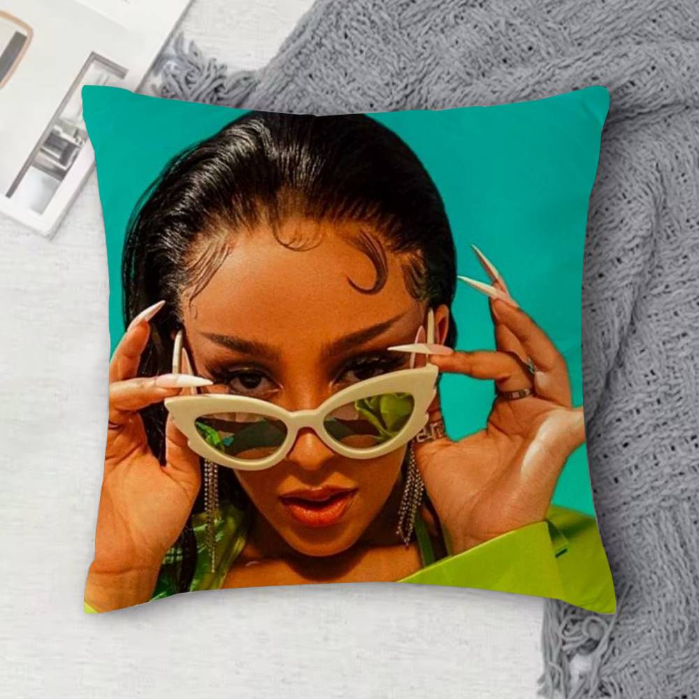 DDoja Cat Doublesided Printed Square Decorative Cushion Cover for Sofa Living Room Home Decor