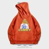 Autumn hooded sweater pullover European and American style trend loose basketball casual towel back curry printed jacket