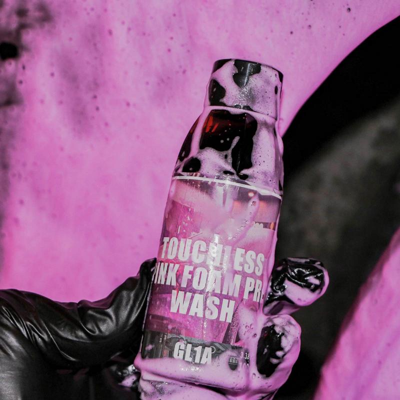 Pink Foaming Car Wash Soap Auto High Cleaning Foaming Soap Car Detailing and Cleaning Detergent Soap for Cars Trucks Motorcycles