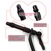 MNFT 1Pcs Rotary C-Clamp Fly Tying Vise DIY Matte Black Iron Tying Vise Flies Fly Hook Tool for Beginner Travellers