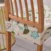 Flowers Printed Dining Chair Seat Cover Stretch Spandex Chair Covers Elastic Chair Slipcovers for Home Banquet Office Hotel