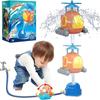 Helicopter Sprinkler Water Toy Kids Outdoor Games Sports Spray Water Powered Bath Toys for Yard Lawn Garden Boys Girls Children