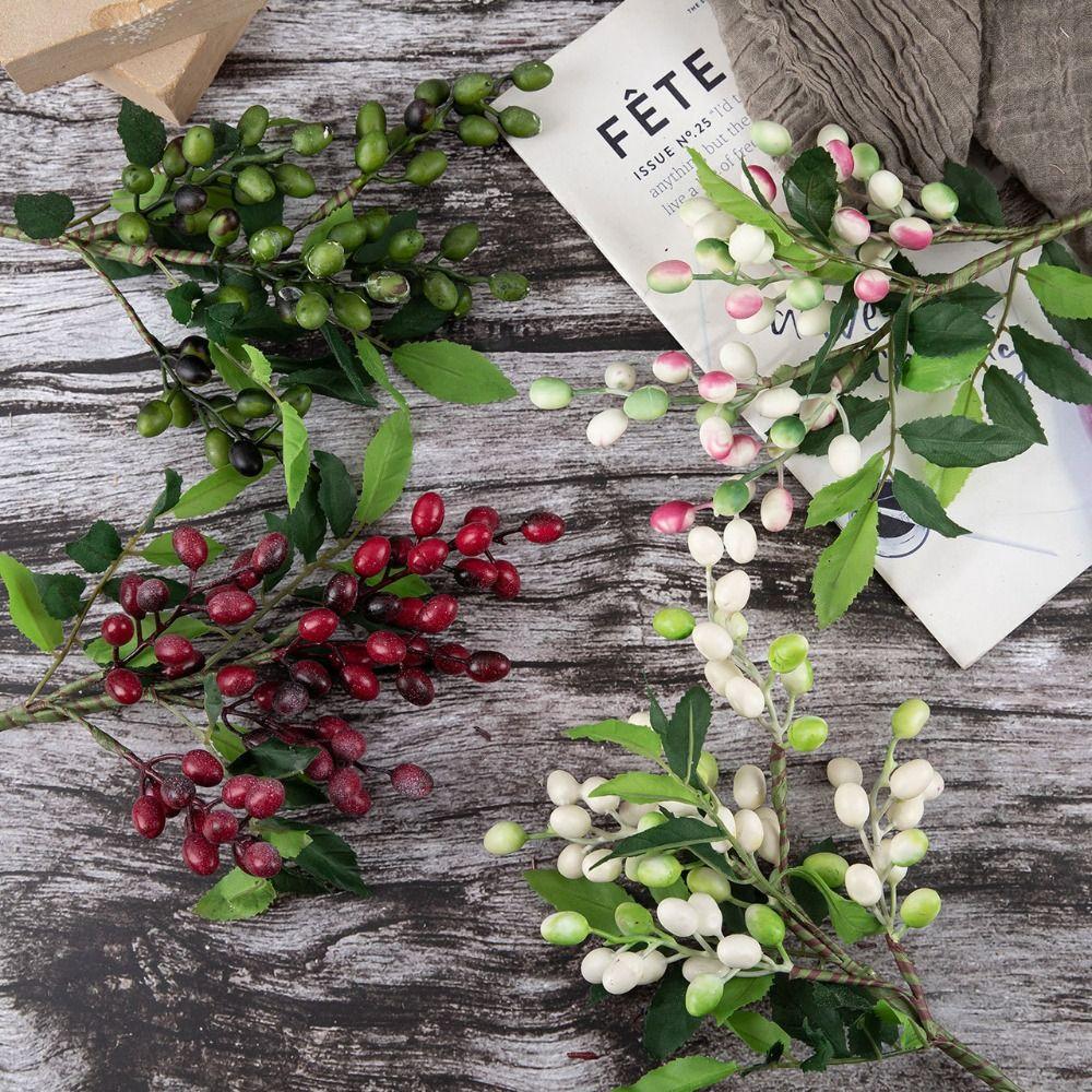 Realistic Design Olive Berry Branch Branch Style Fake Branch Decor Christmas Decor