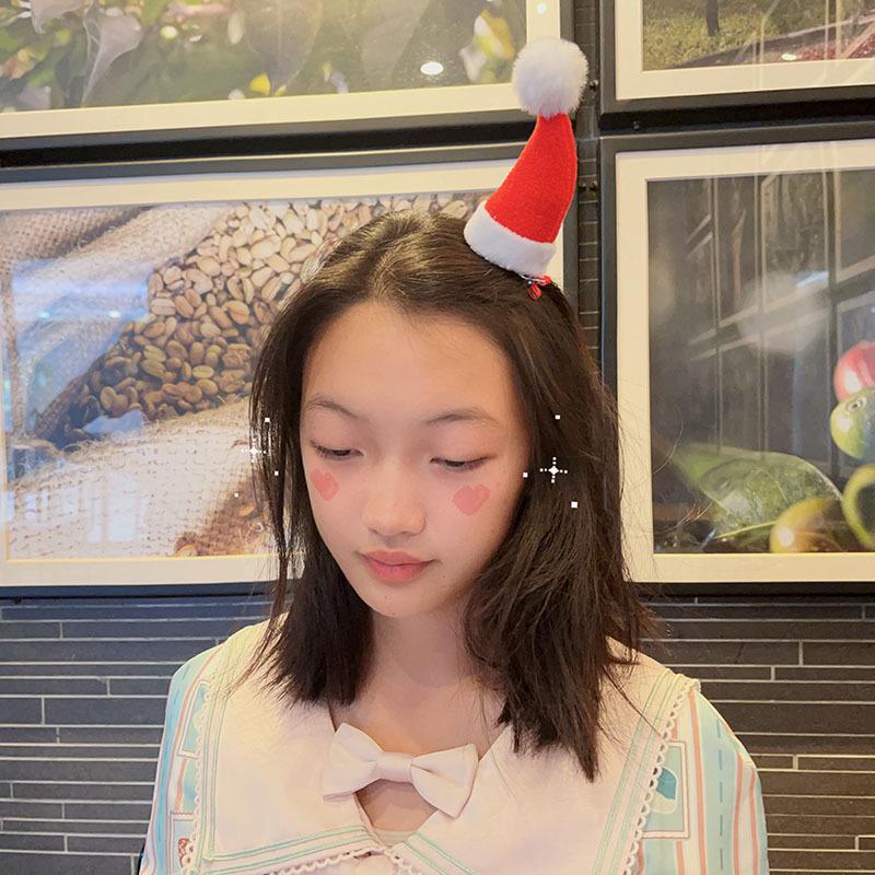 2025 Christmas Antler Hair Clip for Girls - Three-Dimensional Red Party Photo Prop