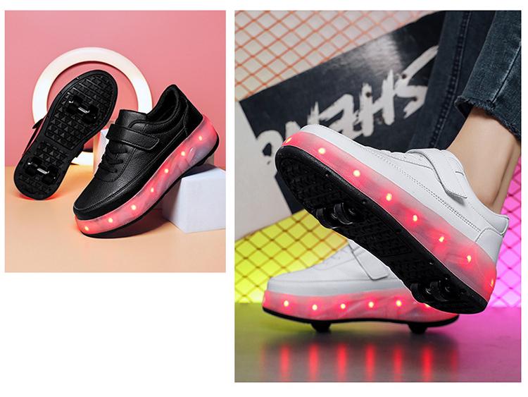 Lightweight Two-Wheel Roller Shoes for Beginners - Unisex Kids, Teens, and Adults Roller Skates