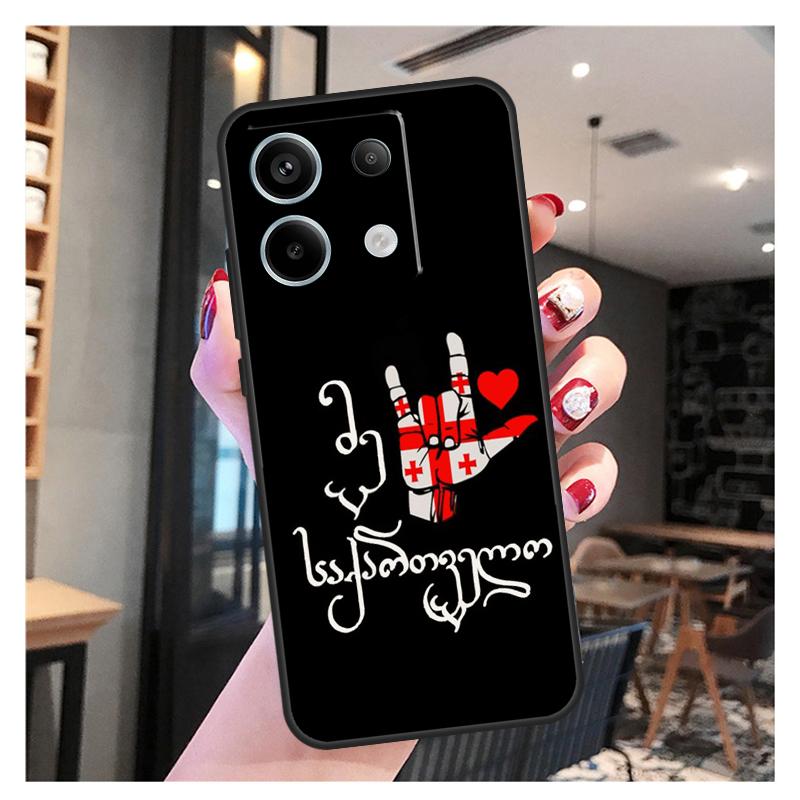 Georgia Flag Case For Xiaomi Redmi 12 13 C 9C 10C Redmi Note 13 Pro 9 10 11 12 9S 10S 11S 12S Back Cover